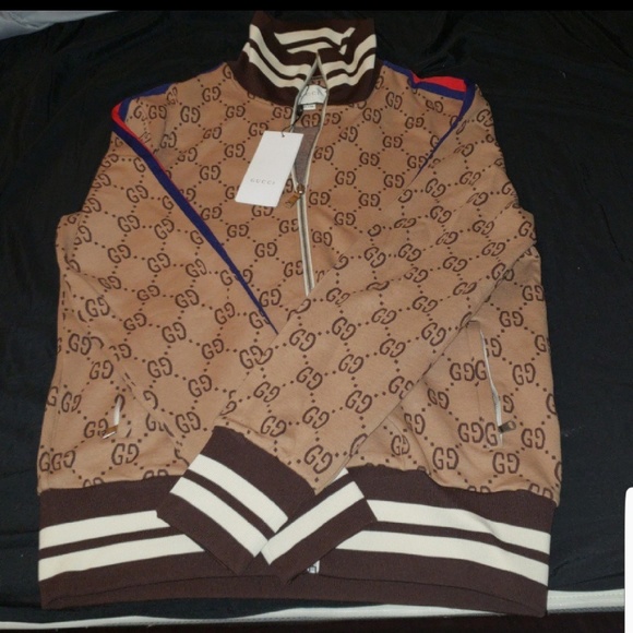 brown gucci jacket
